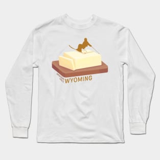 Ski Butter Carving | Jackson Hole Wyoming Long Sleeve T-Shirt